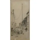 James Abbott McNeill Whistler, The Venetian Mast, Etching and drypoint on laid paper