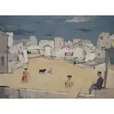 Paul Sample, Memories of an Old Man, Acrylic on canvas