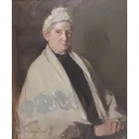 Portrait of a Seated Woman by James Bell Anderson, Oil on canvas, offered Aug 2023
