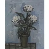 Bernard Buffet, Floral Still Life, Oil on canvas