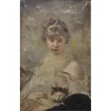 Charles Chaplin, Reminiscence, Oil on canvas