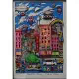 Manhattan Mania by Charles Fazzino, 3D Serigraph, offered Jul 2023