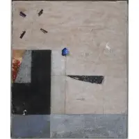 Abstract Composition by Mauro Casarin, Mixed media on canvas, offered Jun 2023