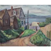 Sol Wilson, Street to water, Oil on canvas