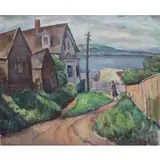 Sol Wilson, Street to water, Oil on canvas