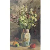 Samuel Brecher, Floral Still Life, Oil on canvas