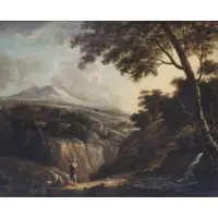 Richard Wilson, Attrib Landscape, Oil on canvas