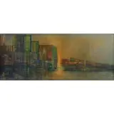 Florence Hasenflug, Cityscape, Oil on canvas