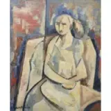 Robert Pucci, Abstract figure."Figura", Oil on canvas