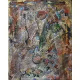 Victor Casanelli, Abstract composition, Mixed media on canvas