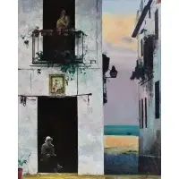 Marc Klionsky, Dusk in Cordoba, Oil on canvas