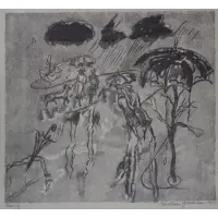 Rainy by Bertram Goodman, Lithograph, offered Mar 2023