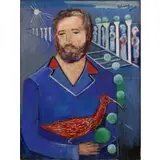Nahum Tschacbasov, Portrait of a Man with Bird