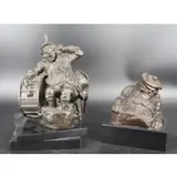Rube Lucius Goldberg, Untitled, Two Bronze sculptures