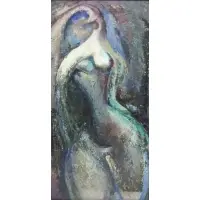 Lajos Ebneth, Figure, Oil on canvas