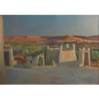 Orientalist Scene by Maurice Bouviolle, Oil on canvas laid to board, offered Jun 2022