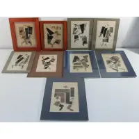 Vladimir Lebedev, Untitled, Grouping of Nine Lithographs