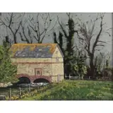 Dennis Downey, Wiltshire Mill, 1990, Oil on canvas