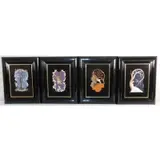 Erté, Grouping of Four Enamel on Porcelain Plaques