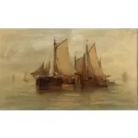 William Frederic Ritschel, Shipscape, Oil on canvas