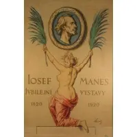 Max Švabinský, Josef Manes Exhibition Poster, Lithograph