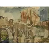 Lloyd Lozes Goff, Albuquerque, NM, Gouache