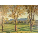 Wilfrid de Glehn, Stockbridge Golf Course, Oil on canvas