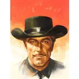 Robert Stanley, Have Gun Will Travel, Gouache on board