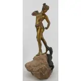 Johannes Boese, Untitled, Bronze Of A Nude Beauty And A Crocodile