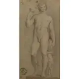 Gaetano Gandolfi, Les Marques de Collections de Dessins & d'Estampes, Double-sided charcoal on paper
