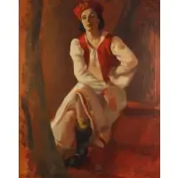 Hamilton King, Portrait of a Lady, Oil on canvas