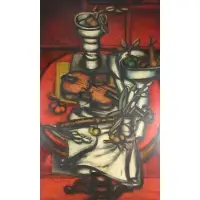 Franz Priking, Homage to Telemann, Oil on canvas
