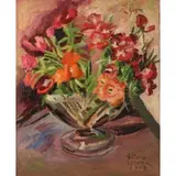Vittorio Corona, Floral Still Life, Oil on canvas