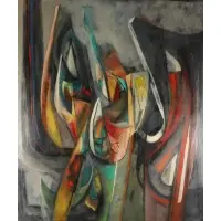 Samuel Bookatz, They Grow in Shadows, Oil on canvas