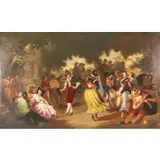 Edmund Coates, European Party Scene, Oil on canvas