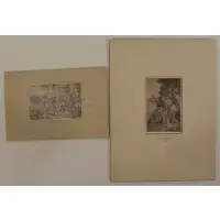 Attilus Regulus & Porsenna by Georg Pencz, Pair of etchings, offered May 2021