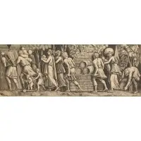 Harvest Scene by Domenico Beccafumi, Engraving, offered May 2021