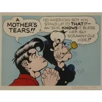 Al Capp, A Mother's Tears, 1974, Lithograph