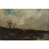 Marsh Landscape by Edward Gay, Oil on Canvas, offered Sep 2020