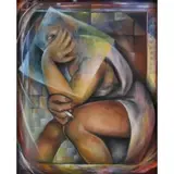 Dickens Chang, The Waiting Game, 1987, Oil on Canvas