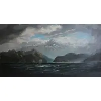 Anton Melbye, Seascape, Oil on Canvas