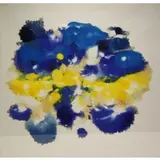 Charles Schucker, For Blue, 1981, Oil on non-woven fabric