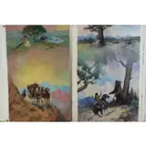 Jerome Podwil, Untitled, Grouping of Two Illustrations on Board