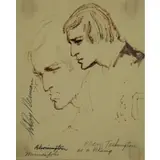 LeRoy Neiman, Fran Tarkington, 1975, Ink on Paper
