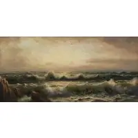 Grand Manan by William Trost Richards, Oil on Panel, offered Oct 2019