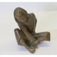 Kurt Lehmann, Figure of a Seated Girl, Bronze