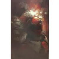 Untitled by Jose Chavez, Oil On Canvas Clown, offered Aug 2019