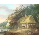 The Younger Charles Catton, View of Nunenam Courtney, Oxford, c. 1798, Oil on Canvas