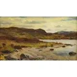 Louis Hurt, Welsh Landscape, Oil on Board
