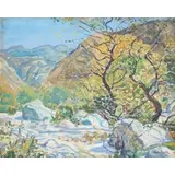 Walter Elmer Schofield, Southwestern Landscape, Oil on Panel
